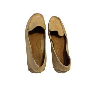 Born Light Brown Driving Leather Upper & Lining Loafers Size 9 (TINY WEAR)